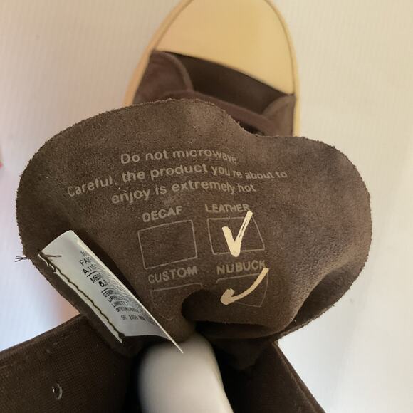 Converse Chuck Taylor Platform Heel Boots Nubuck Brown “Fresh Brew”  W 8.5 NIB - Picture 12 of 14